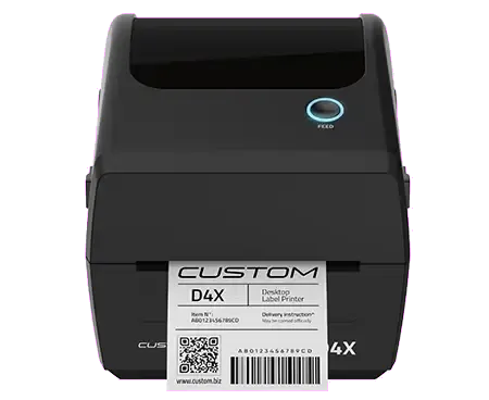 Custom D4X imprimanta termica etichete 203 dpi USB LAN 