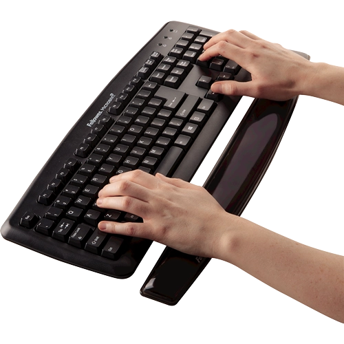 Fellowes Crystal keyboard wrist rest - suport incheietura NEGRU 