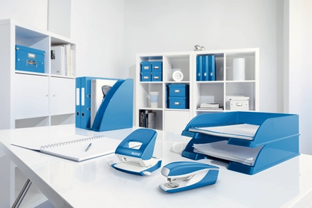 Leitz Capsator 30 coli albastru metalizat 