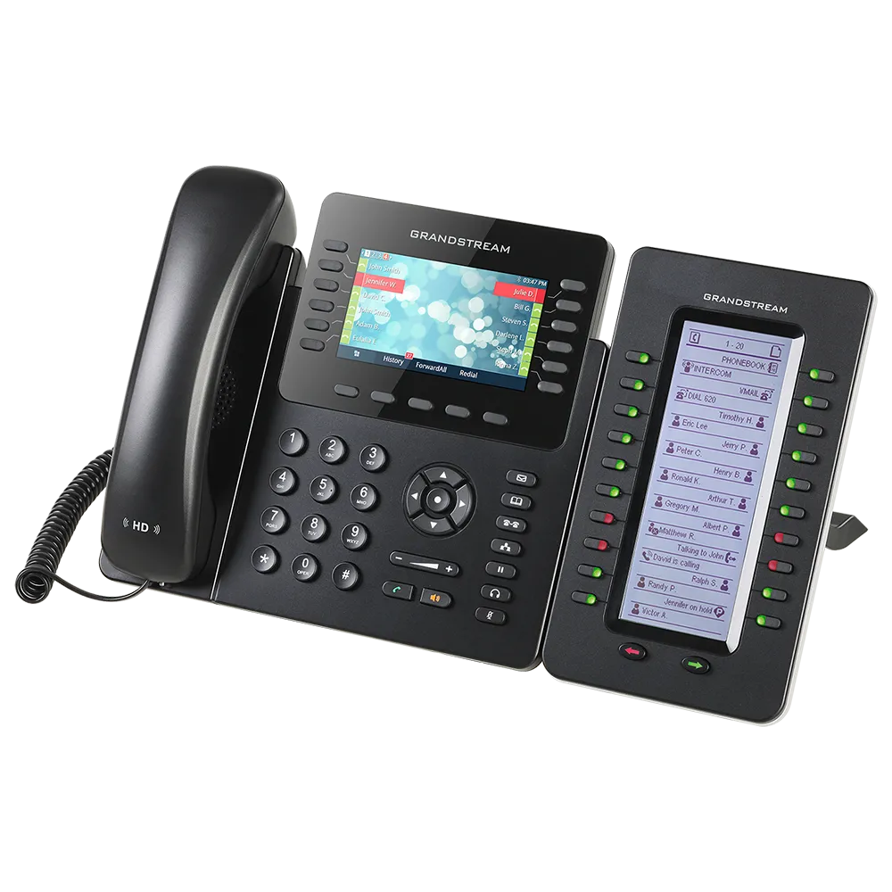 Grandstream Networks GXP2170 High-end IP phone, 6 SIP accounts, 12 lines, 2x GbE PoE 
