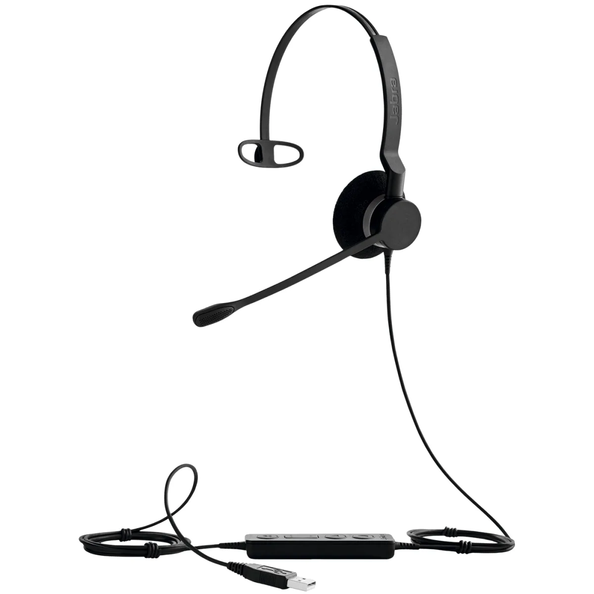 Jabra Casca BIZ 2300 USB UC Mono cu fir. Monoaural, On-Ear, conectare USB angle