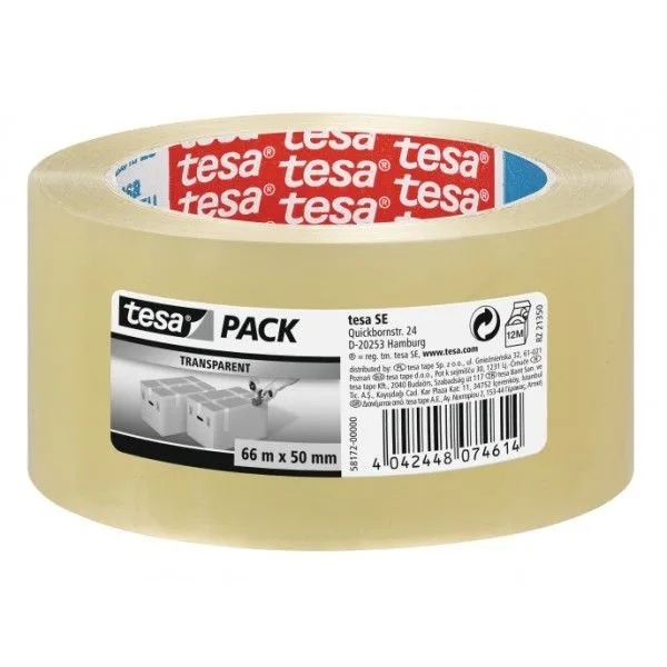 Tesa Banda adeziva transparenta 48mmx66m
