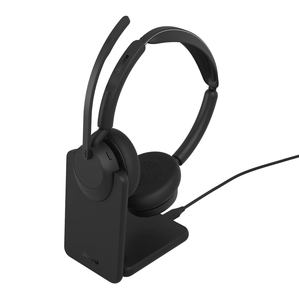 Jabra Casti Evolve3 45 UC stereo USB-C Link 390c, stand incarcare