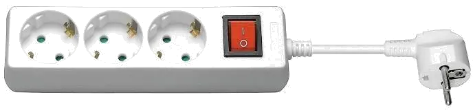 MicroConnect Prelungitor 3 prize Schuko 5m cu intrerupator alb