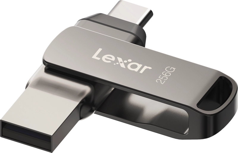Lexar JumpDrive Dual Drive D400 Type-C & Type-A, up to 130MB/s read (USB 3.1) 256GB 