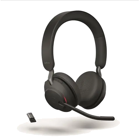 Jabra Casca EVOLVE2 65 MS 26599-999-889, binaural, On-Ear, Bluetooth, USB-C, stand incarcare 