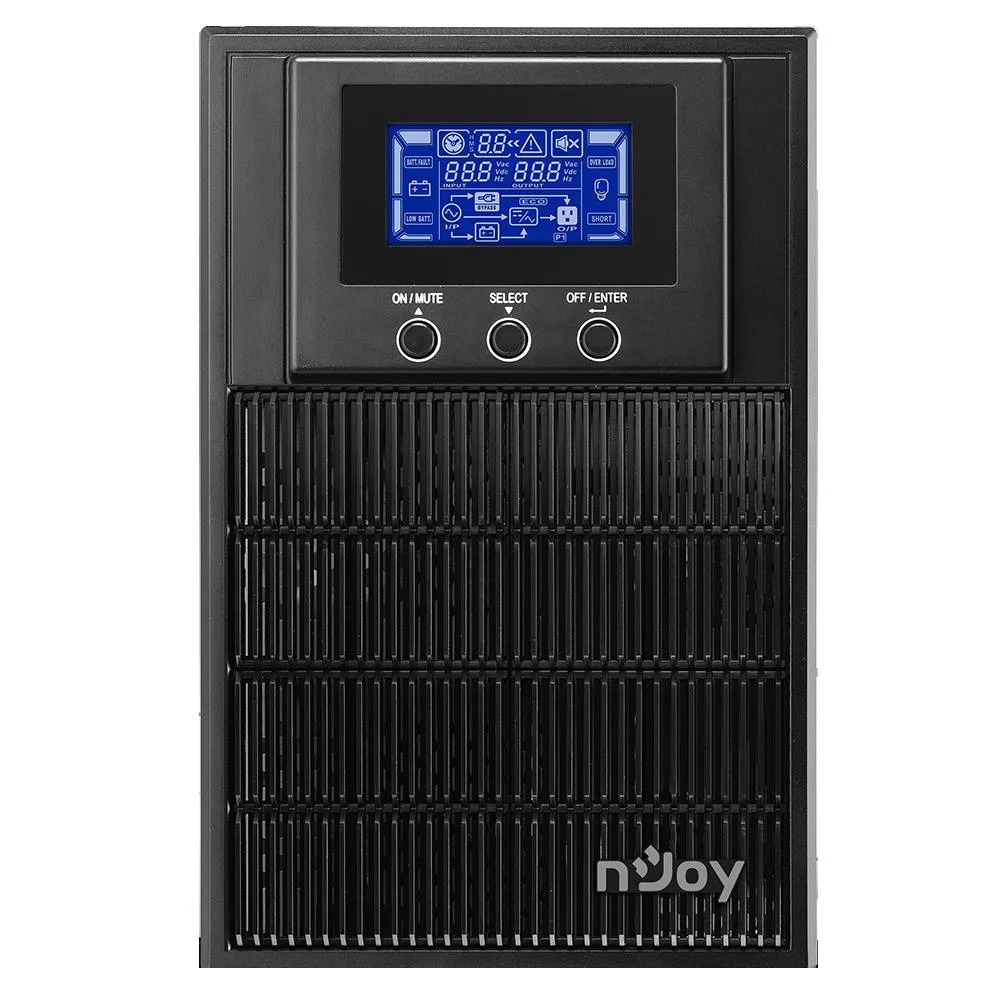 nJoy UPS Aten PRO 1000, 1000VA/800W, On-line (double convension UPS), LCD Display, 3 