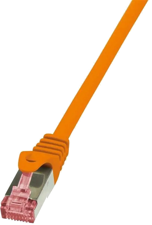 LogiLink Patch Cord S/FTP Cat6, LSZH, cupru, AWG27, dublu ecranat, 1m, portocaliu
