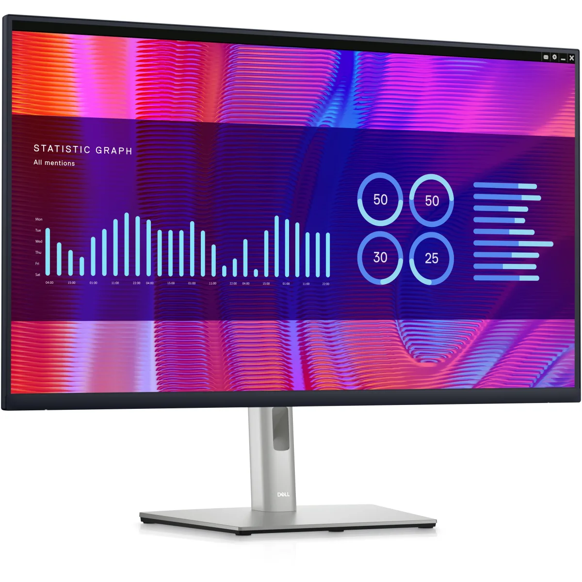 Dell Monitor LED Professional P3223DE, 31.5inch QHD 2560x1440 16:9 60Hz, IPS AG, angle