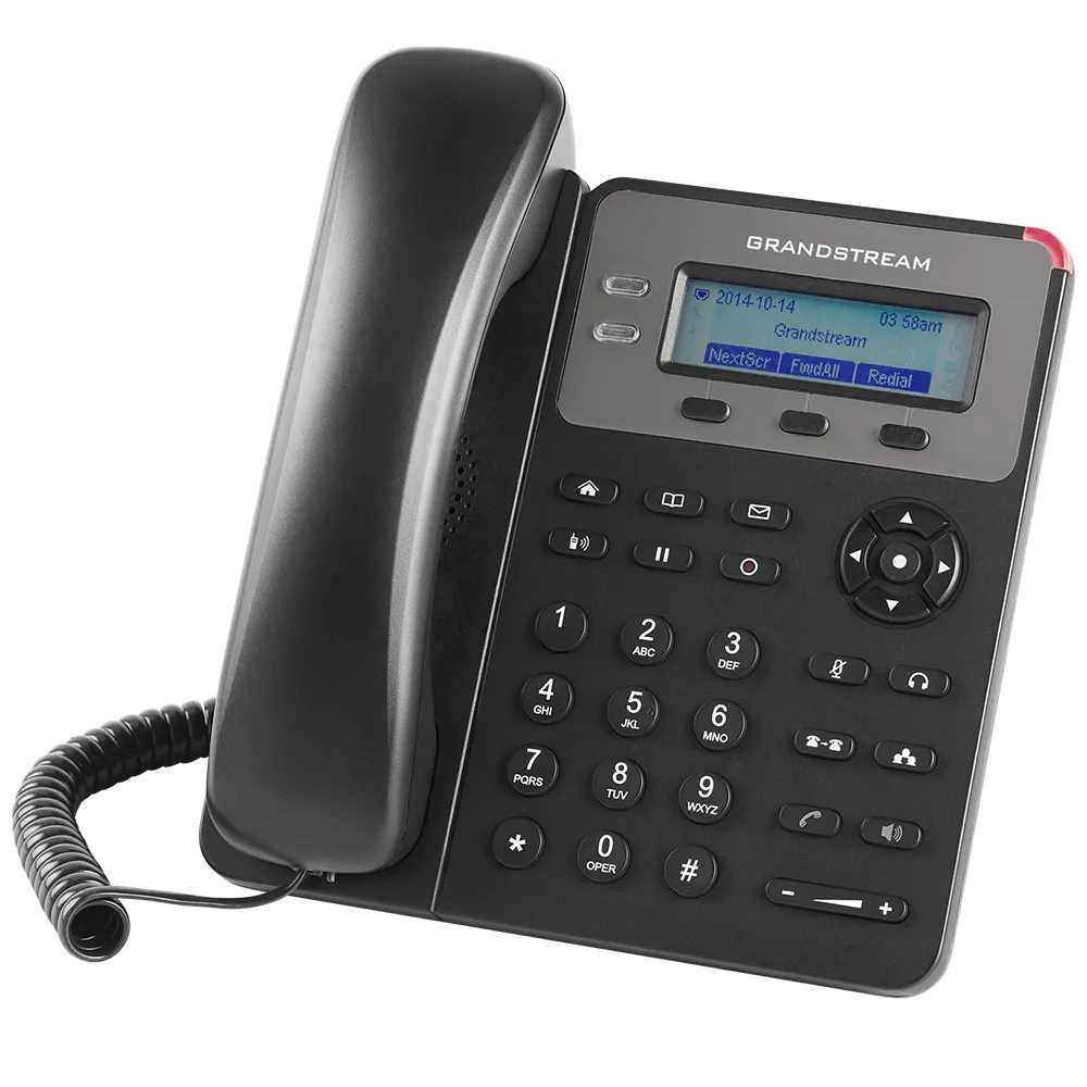 Grandstream Networks GXP1615 basic IP phone, 1x SIP account, 2x lines, PoE 