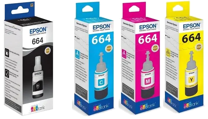 Epson Pachet cartuse cerneala T6641 negru,T6642 cyan,T6643 magenta,T6644 galben