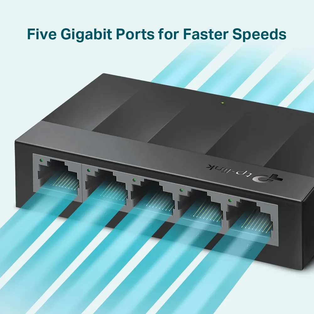 TP-Link Switch 5-PORT GIGABIT LS1005G, Interface:5× 10/100/1000Mbps lifestyle