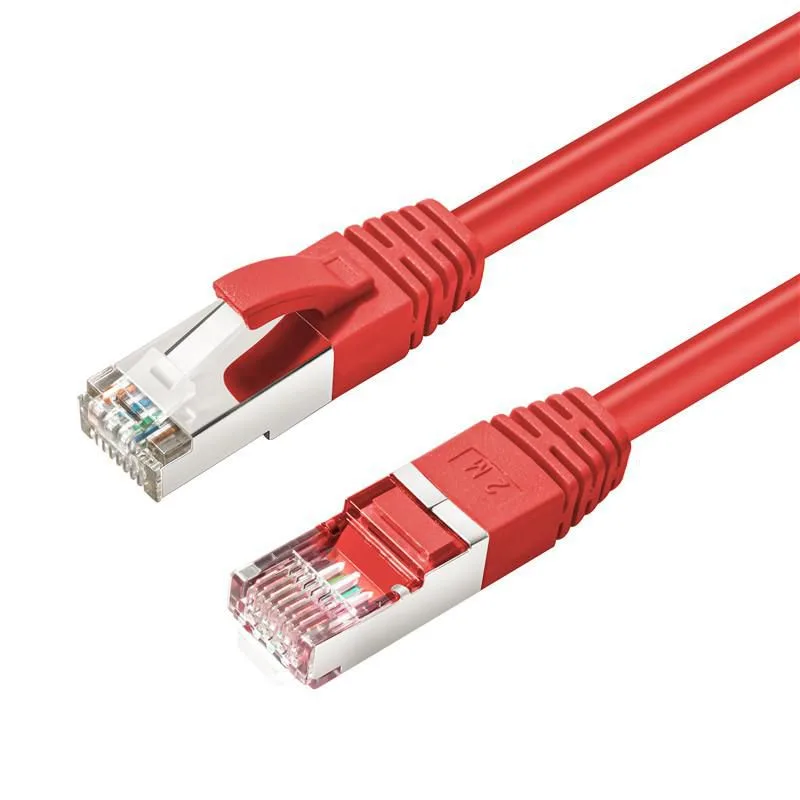MicroConnect Patch cord CAT6A S/FTP 2m rosu 10Gb PoE+