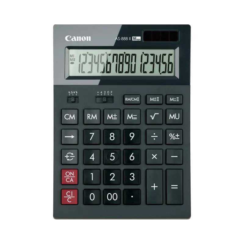 Canon Calculator birou 16 digiti negru dual power display mare