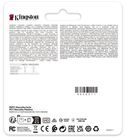 Kingston DataTraveler SE9 G3 Flash Drive 256GB 220MB/s read, 100MB/s write, USB-A (USB 3.2 Gen 1), Metal lifestyle