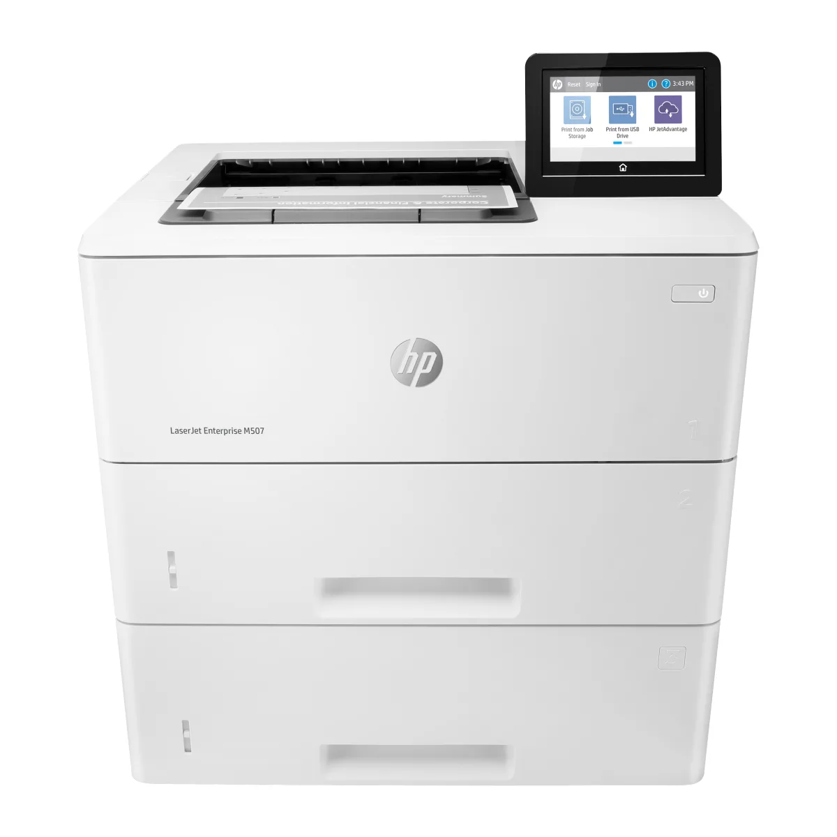HP LaserJet Enterprise M507x imprimanta laser mono A4 Wi-Fi (1PV88A) angle