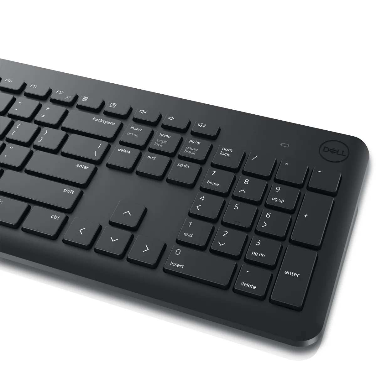 Dell KM3322W Wireless Keyboard and Mouse US International (QWERTY) angle