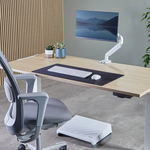 Fellowes Desk mat protectie birou 80x40 Microban negru 