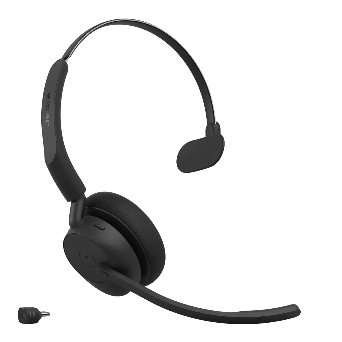 Jabra Casca Evolve3 45 Teams mono USB-C Link 390c, stand incarcare 