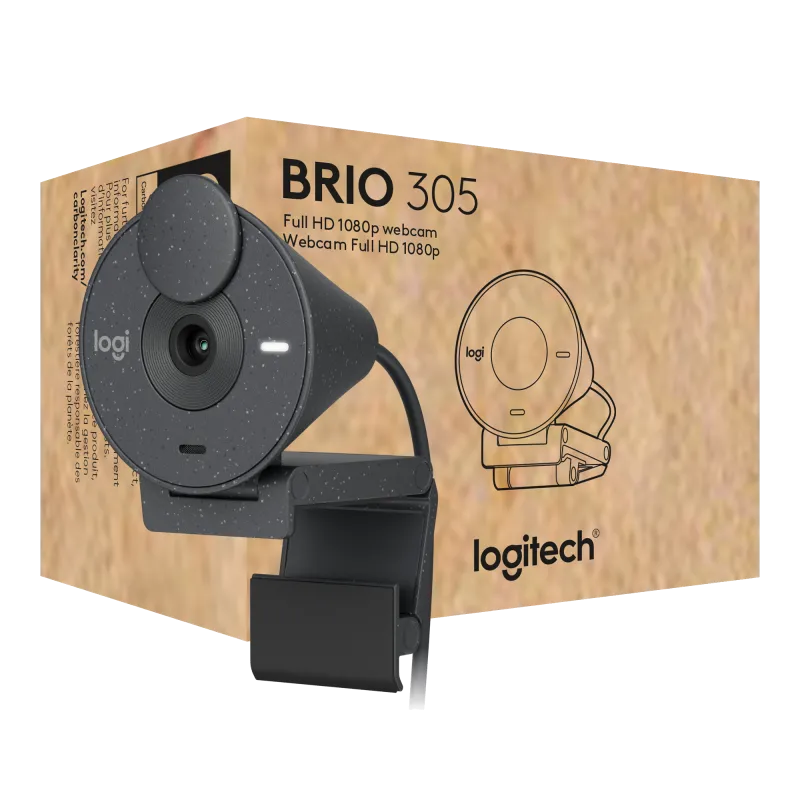 Logitech Brio 305 Business Webcam Full HD 1080p, USB-C, Graphite