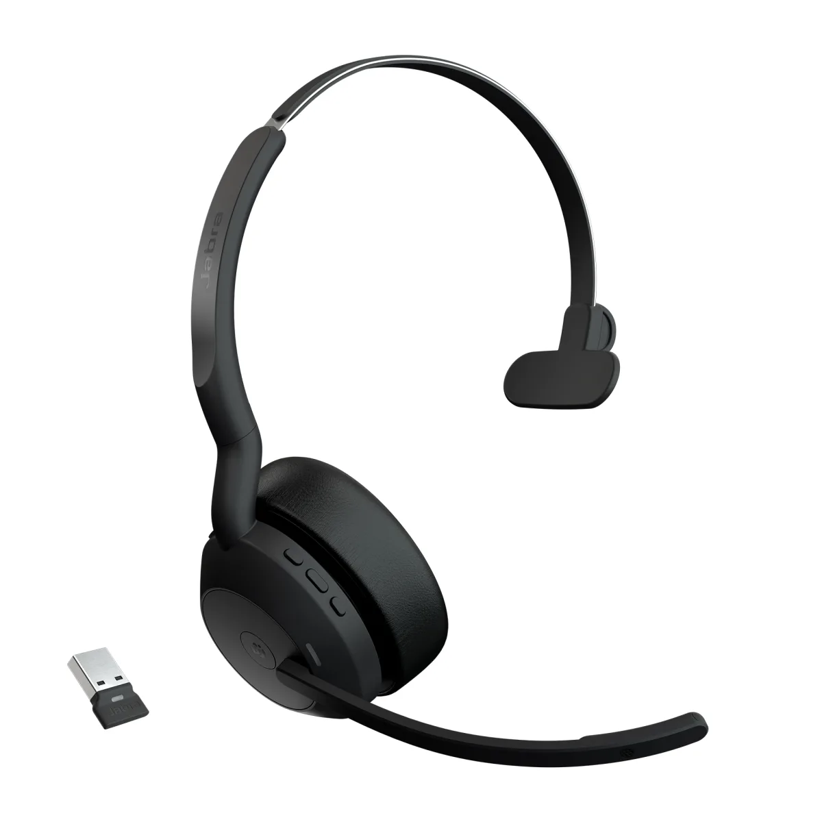 Jabra Casca EVOLVE2 55 MS fara fir, Monoaural, On-Ear, conectare USB-A via Link 380a