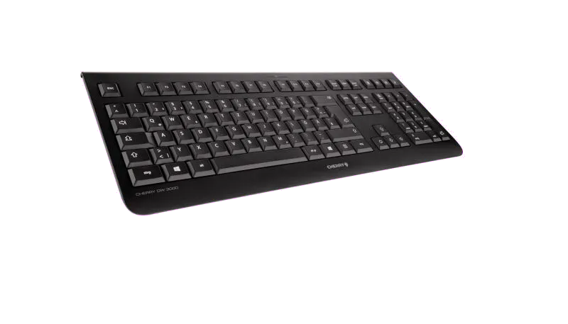 Cherry DW 3000 Kit tastatura si mouse, fara fir, US Intl, Euro Symbol Layout, Negru 