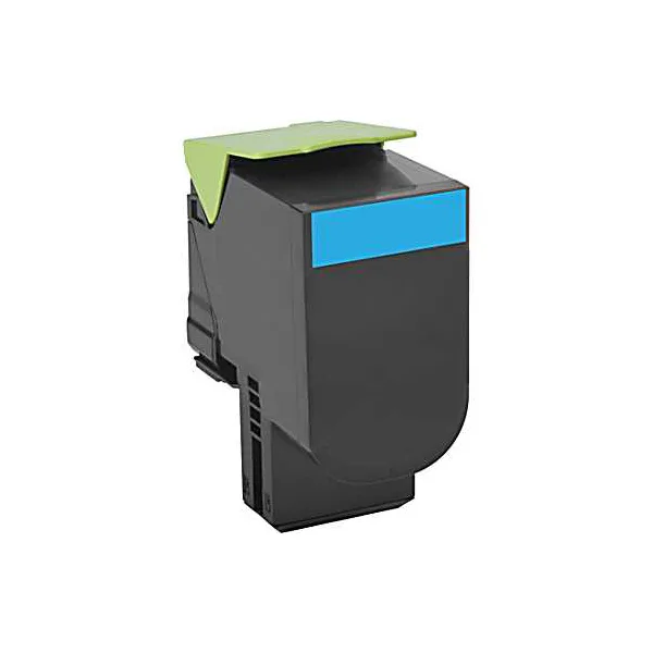 Lexmark 80C0S20 Cartus toner Cyan, ORIGINAL, Standard Capacity, 2000 pag