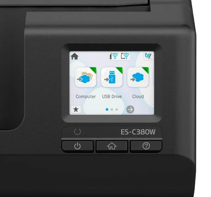 Epson Scanner ES-C380W A4 Compact Network Sheetfed Scanner lifestyle