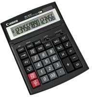 Canon Calculator birou 16 digiti display rabatabil taste mari dual power