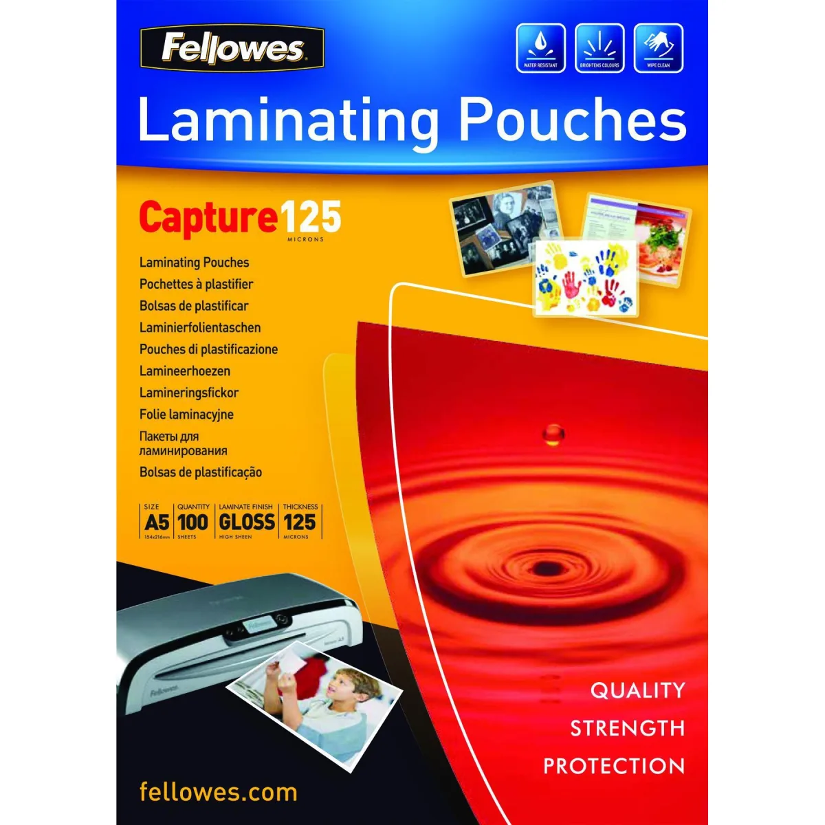 Fellowes Folie laminat A5 125mic 100buc top