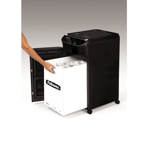 Fellowes Distrugator documente AutoMax 350C, ADF 350 coli, 12 coli manual, 4x38 mm, P-4, cos 68L 