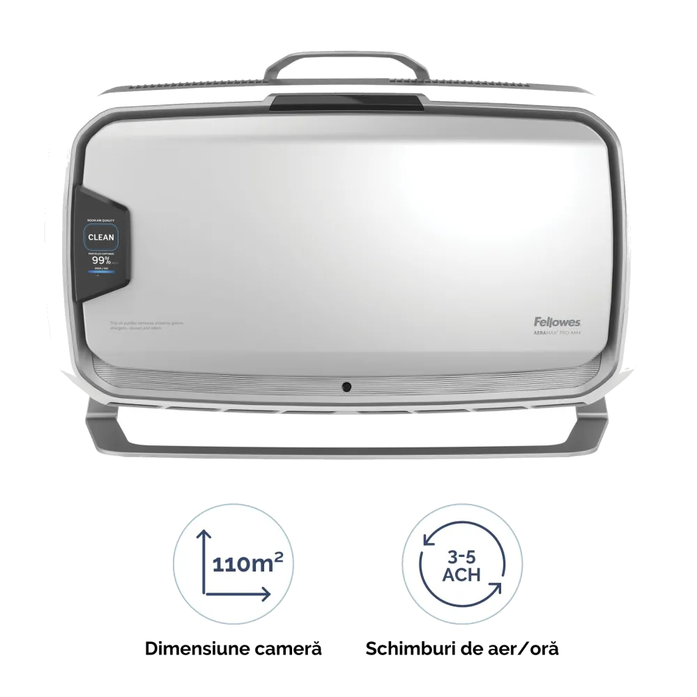 Fellowes AeraMax Pro AM IVs PureView purificator cu stand 110 mp 