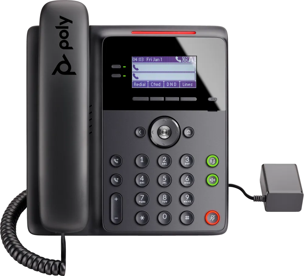 HP Poly Edge B30 IP Phone and PoE-enabled
