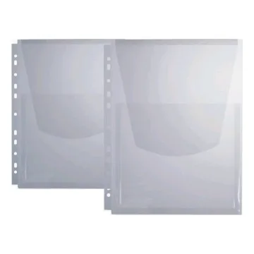 Optima Set 10 file protectie A4 cu burduf 20mm 180 microni