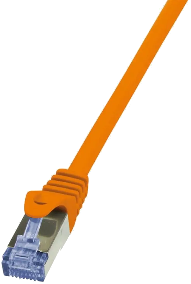 LogiLink Patch Cord S/FTP Cat6, LSZH, cupru, AWG27, dublu ecranat, 0.5m, portocaliu
