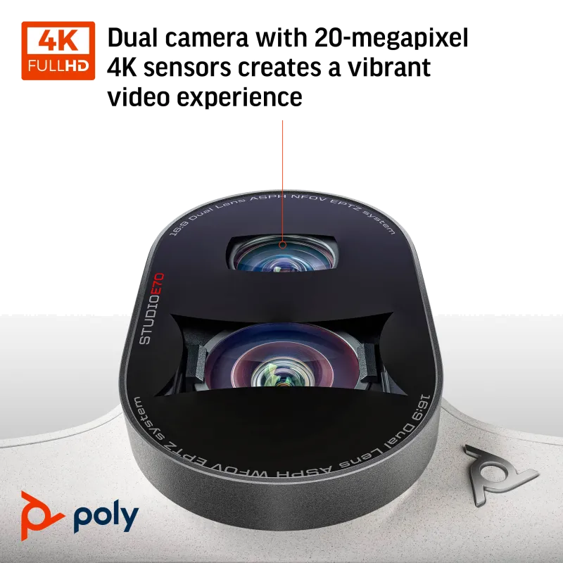 HP Poly Studio E70 Smart Camera for large meeting room 