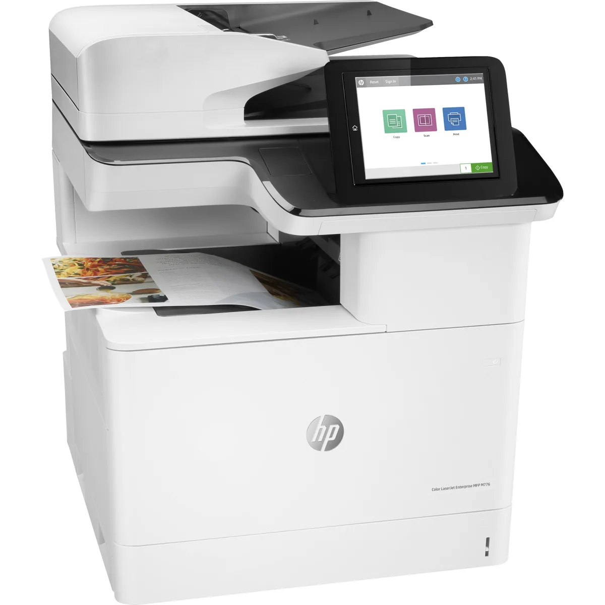 HP Color LaserJet Enterprise MFP M776dn multifunctional A3 color angle