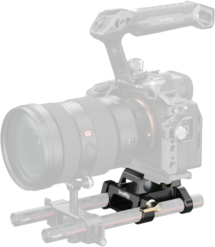 SmallRig 5365 Arca Swiss Type Mount Plate Kit with 15mm Dual Rod Clamp 