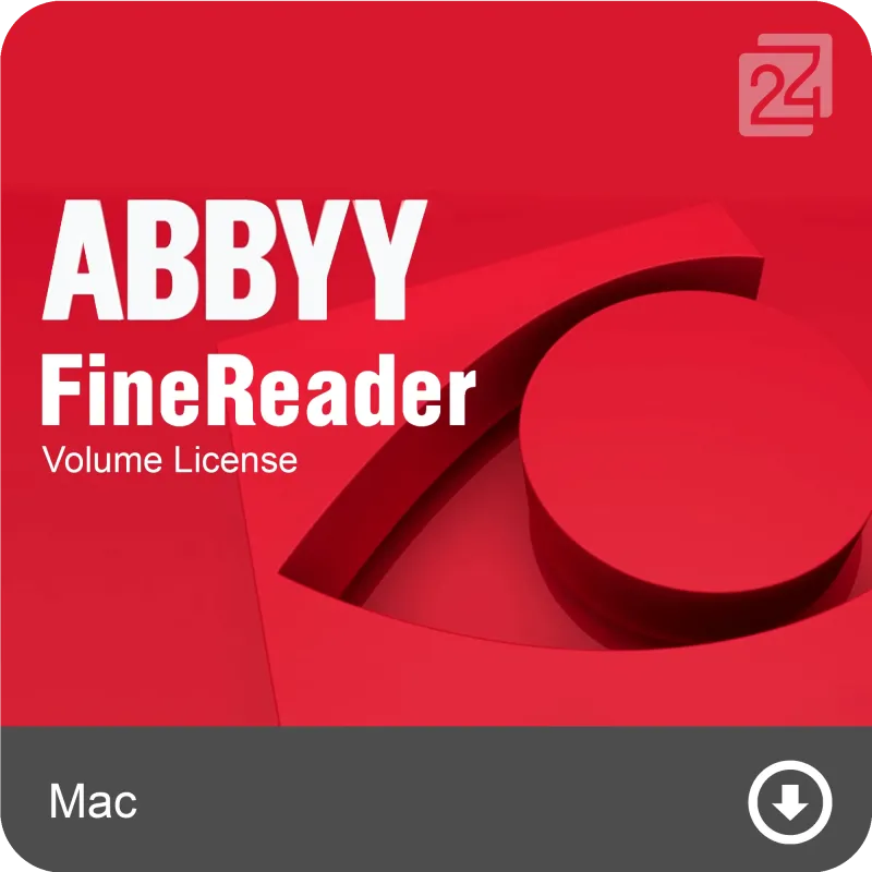Abbyy FineReader PDF for Mac, Volume License (per Seat), Subscription 1y, 5 - 25 