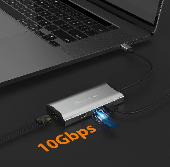 j5create 4K60 Elite USB-C Travel Dock 10Gbps 
