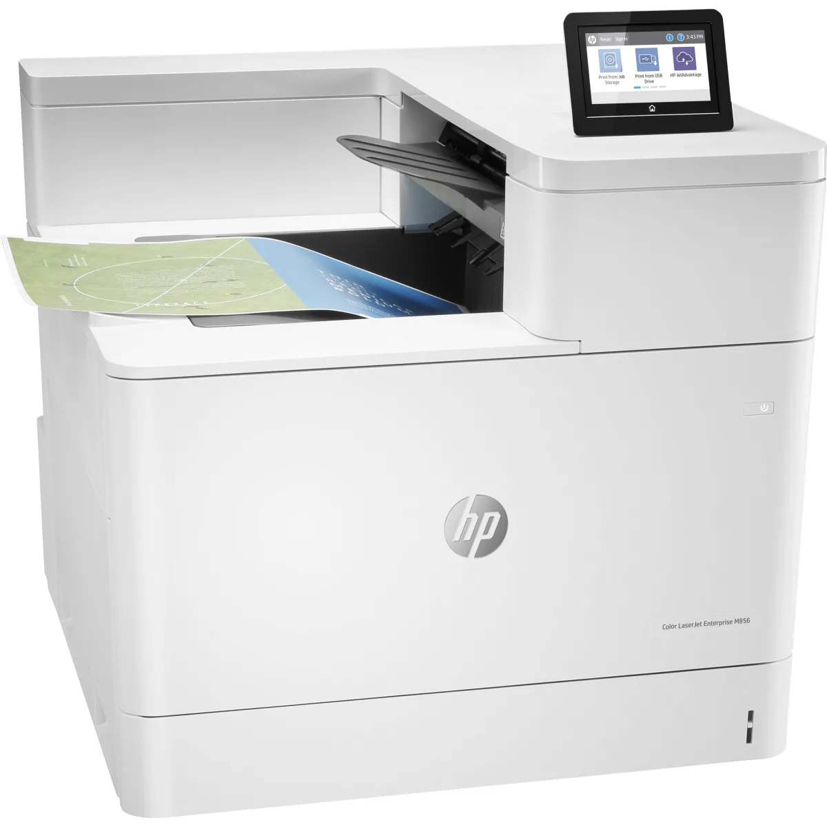 HP Color LaserJet Enterprise M856dn imprimanta A3 56 ppm (T3U51A) angle