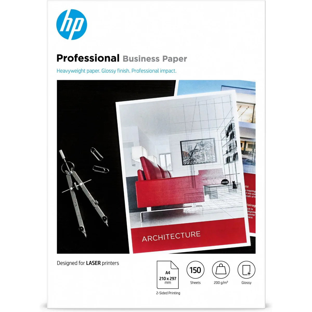 HP Hartie A4 glossy 200g/mp Professional Business, 150 coli