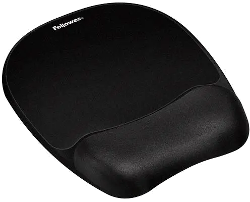 Fellowes Memory foam mouse pad NEGRU, pentru mouse optic