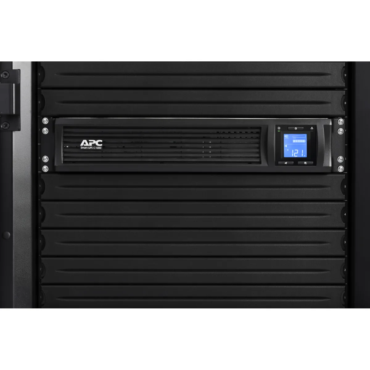 APC Smart-UPS Rack 2U, 1000 VA/600 Watts, Input 230V /Output 230V, InterfacePort USB angle