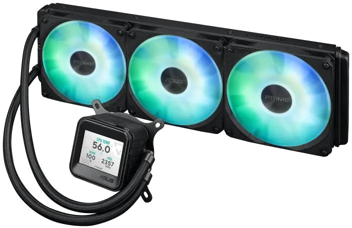 Asus PRIME LC 360 LCD ARGB NEGRU Cooler Procesor 3 ventilatoare radiator 360mm 