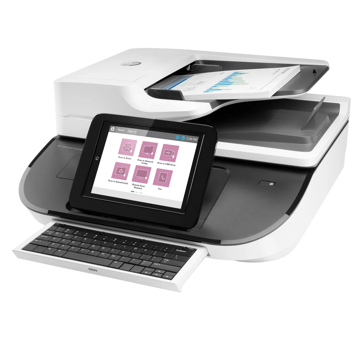 HP Digital Sender Flow 8500 fn2 statie scanare OCR