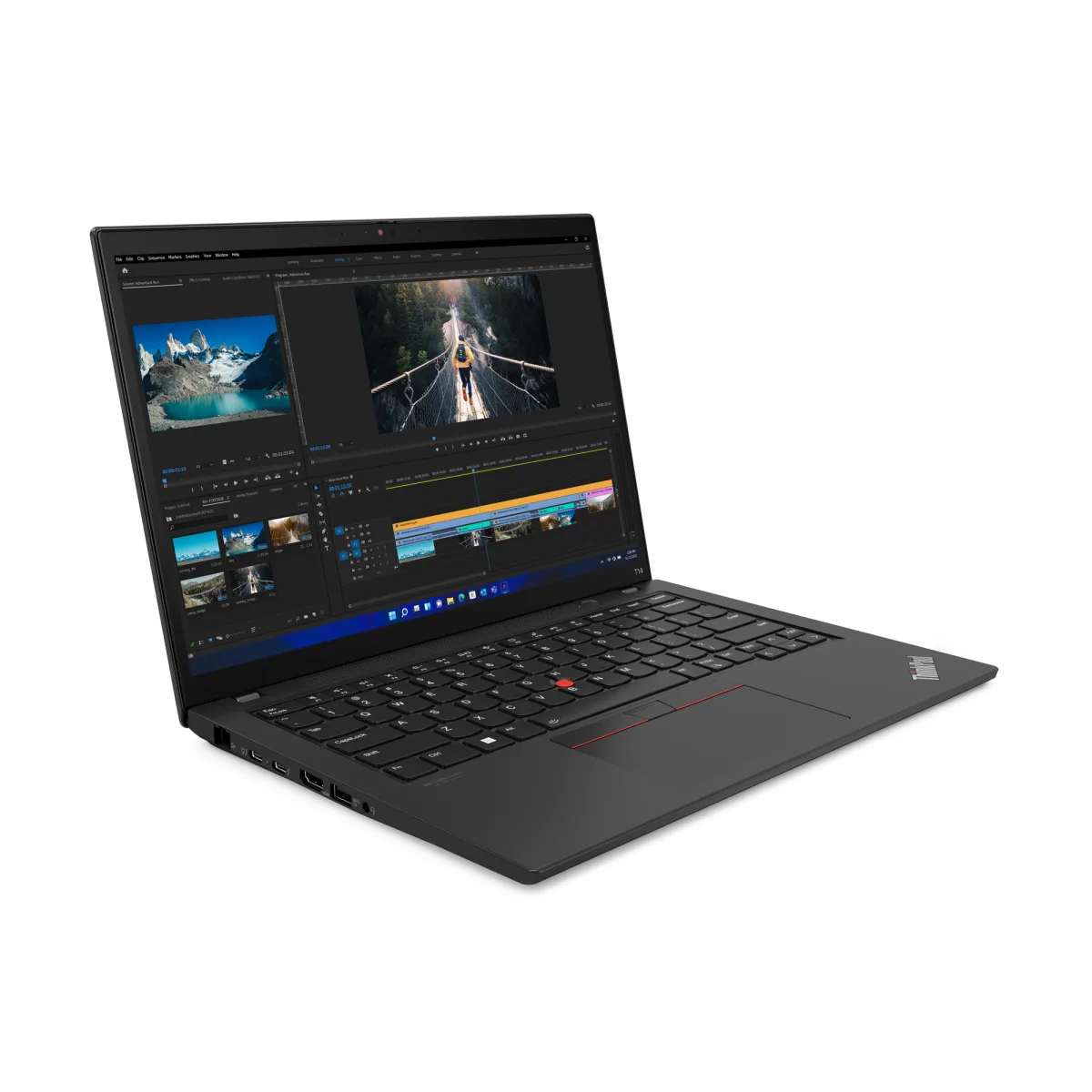 Lenovo Laptop ThinkPad T14 Gen 3 i7 14WUXGA 16GB 1TB W11DG angle