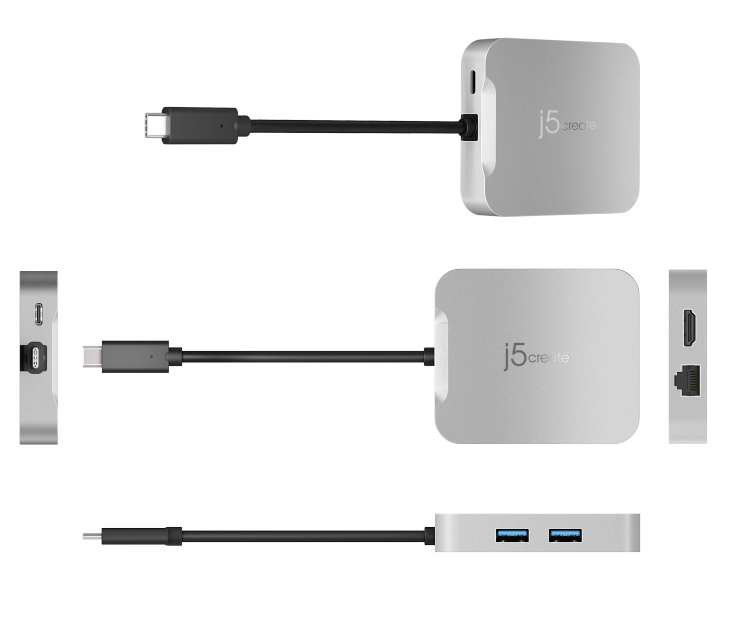 j5create 4K60 Elite USB-C PD Multi-Port Adapter 