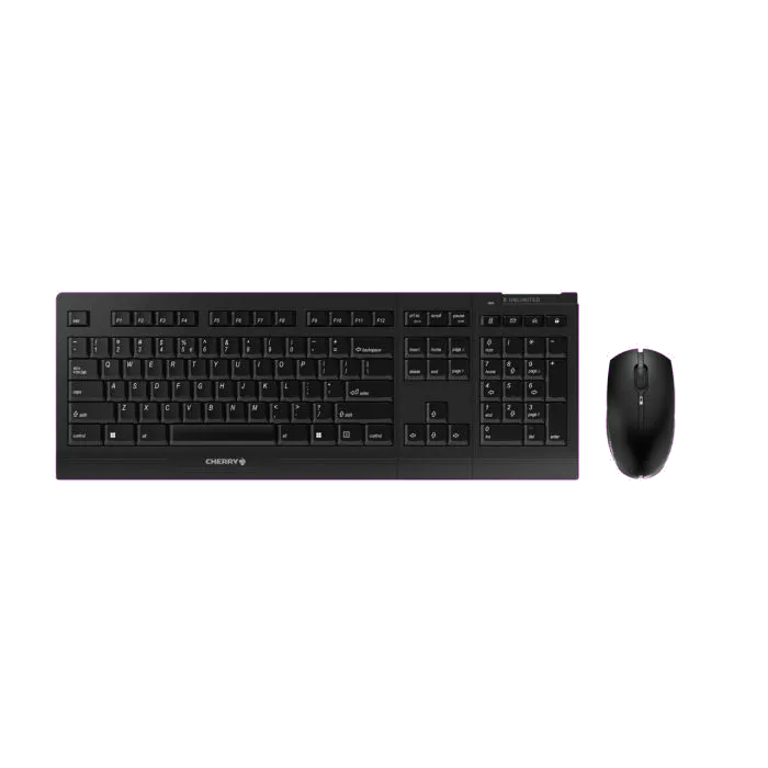 Cherry B.Unlimited 3.0 Kit tastatură si mouse, fără fir, US Intl + Euro Layout, Negru