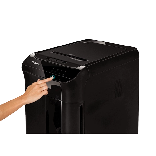 Fellowes Distrugator documente AutoMax 350C, ADF 350 coli, 12 coli manual, 4x38 mm, P-4, cos 68L 